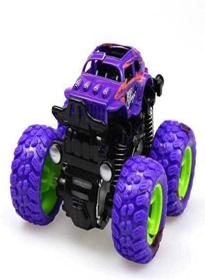 PULSBERY 4WD Monster Truck Cars Push and Go Toy Trucks Friction Powered Cars 4 Wheel Drive Vehicles for Toddlers,Multicolor,Pack of 2 - Image 5